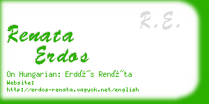 renata erdos business card